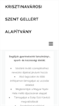 Mobile Screenshot of alapitvany.sztg.info